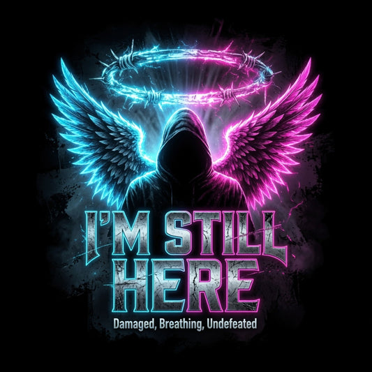 I'm Still Here hoodie art - soft open