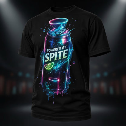 Powered By Spite - Dark Humor Graphic Tee