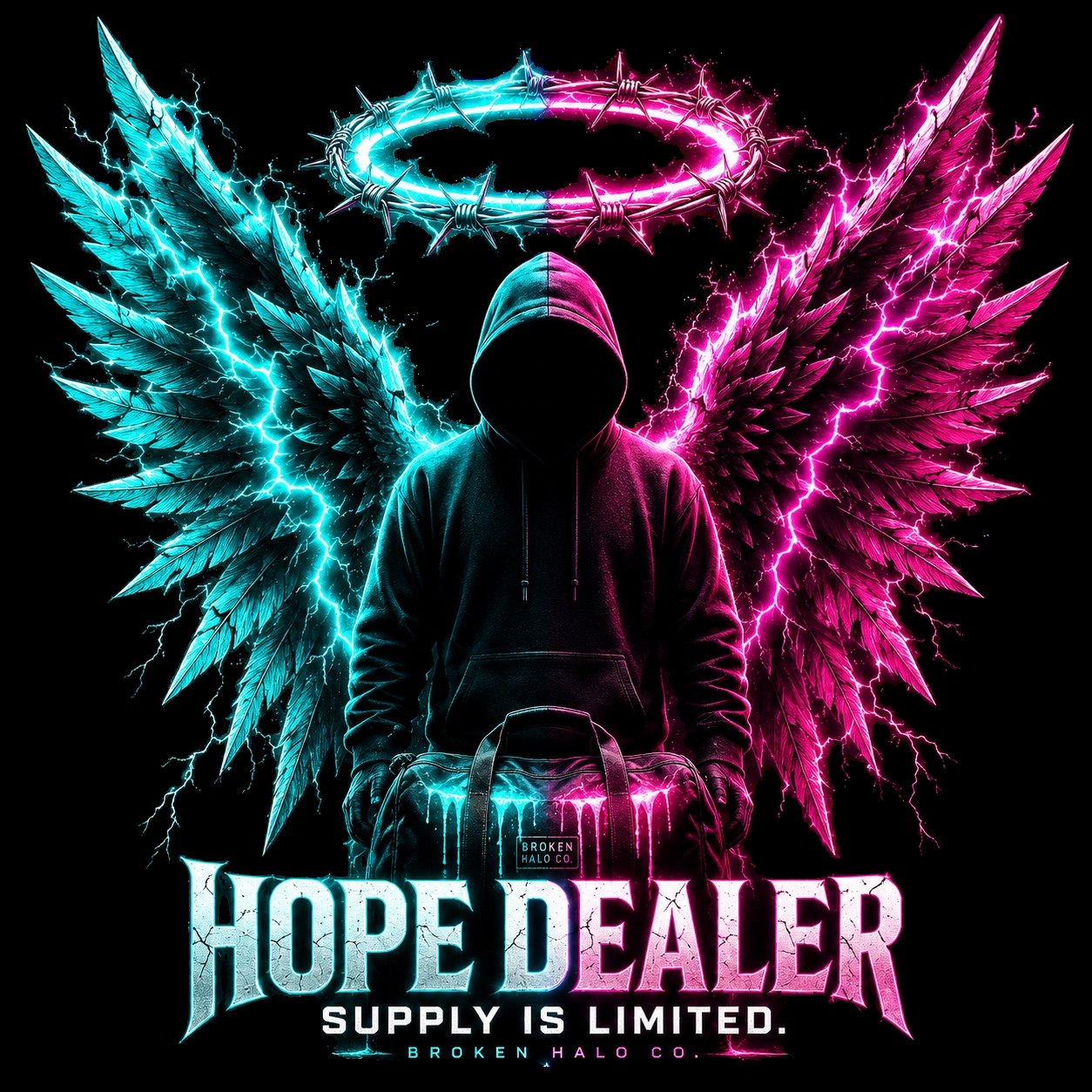 Hope Dealer graphic art — Broken Halo Co.